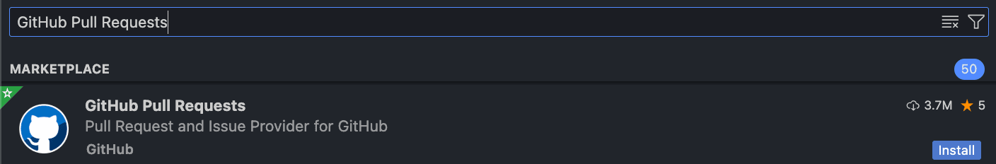 GitHub Pull Request Extension