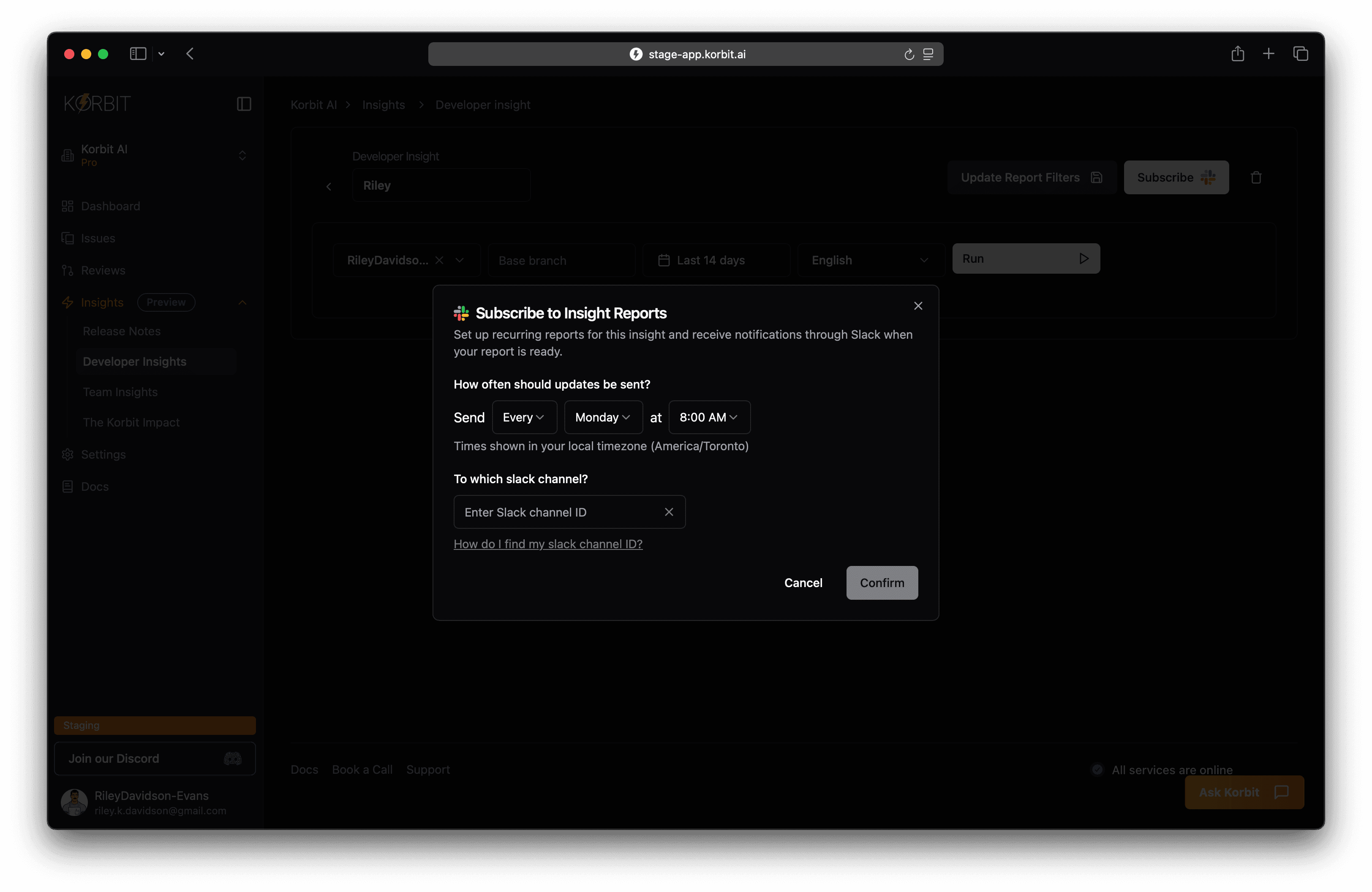 Slack Integration