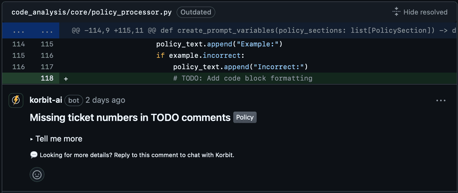 Policy Issue
